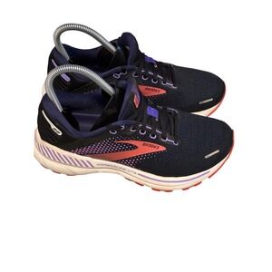 Brooks Adrenaline GTS 22 Women's Running Shoes Navy Purple Red Size 8 Wide